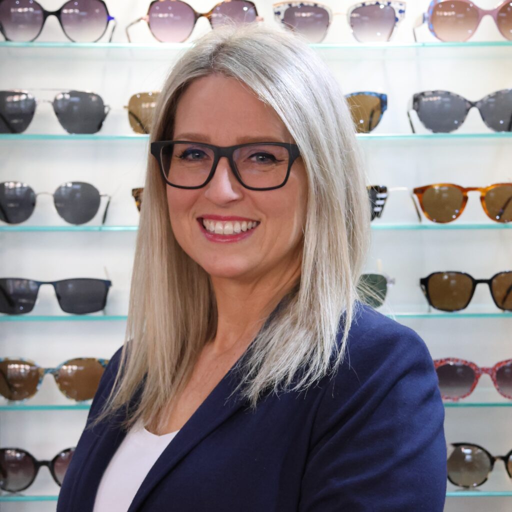 Emma Cooling, frame stylist at McAusland Optometrists, Exmouth